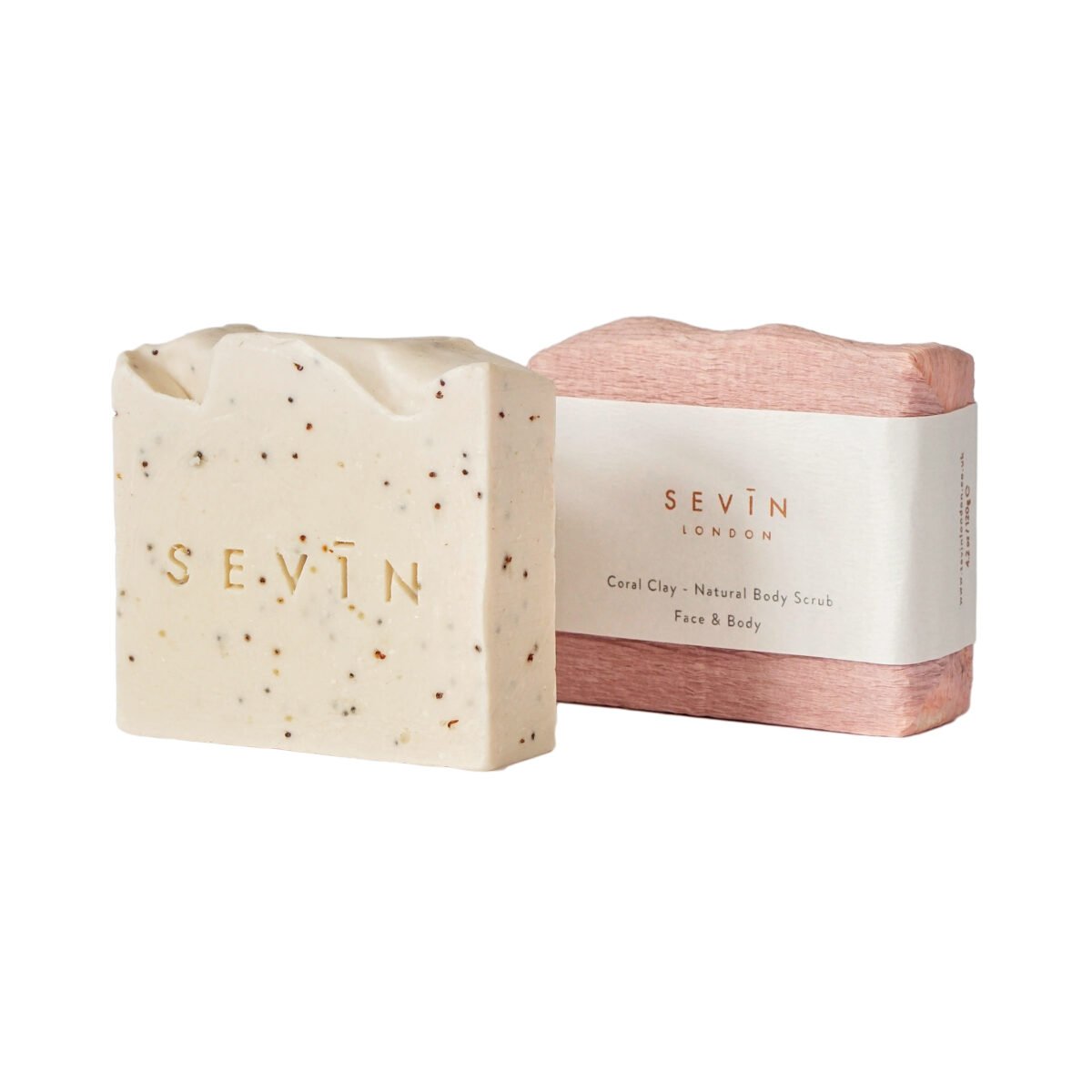 Coral Clay Natural Body Scrub Soap 120g