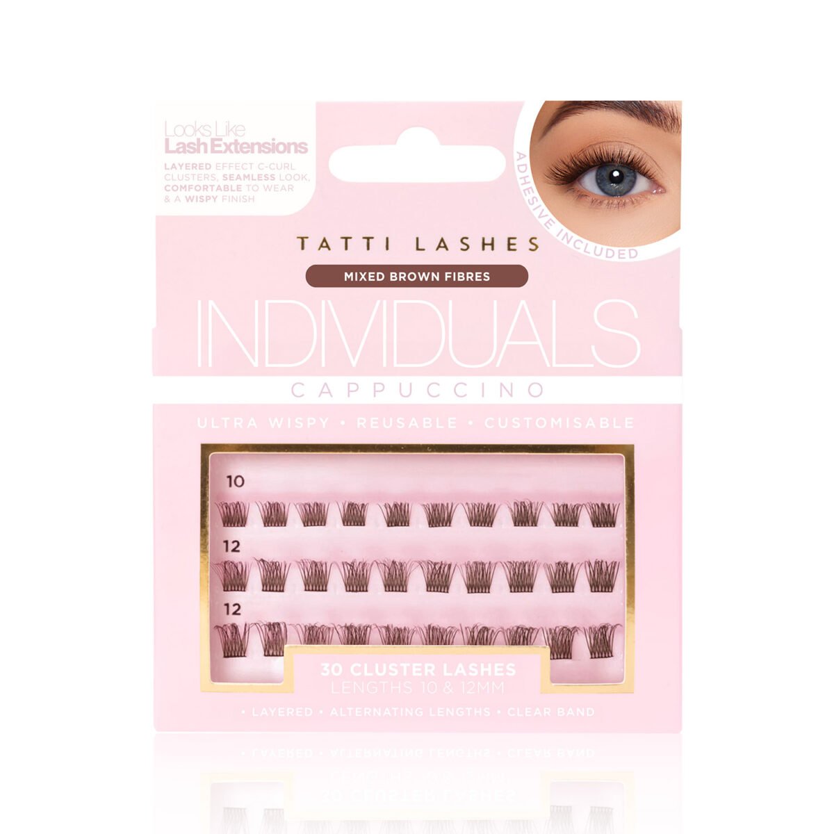 Cappuccino - Brown Individual Lashes